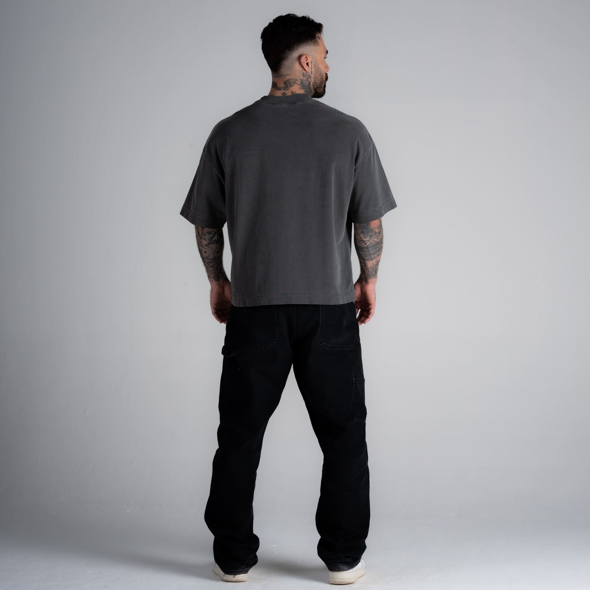Camiseta Box Estonada Mith Tour Cinza