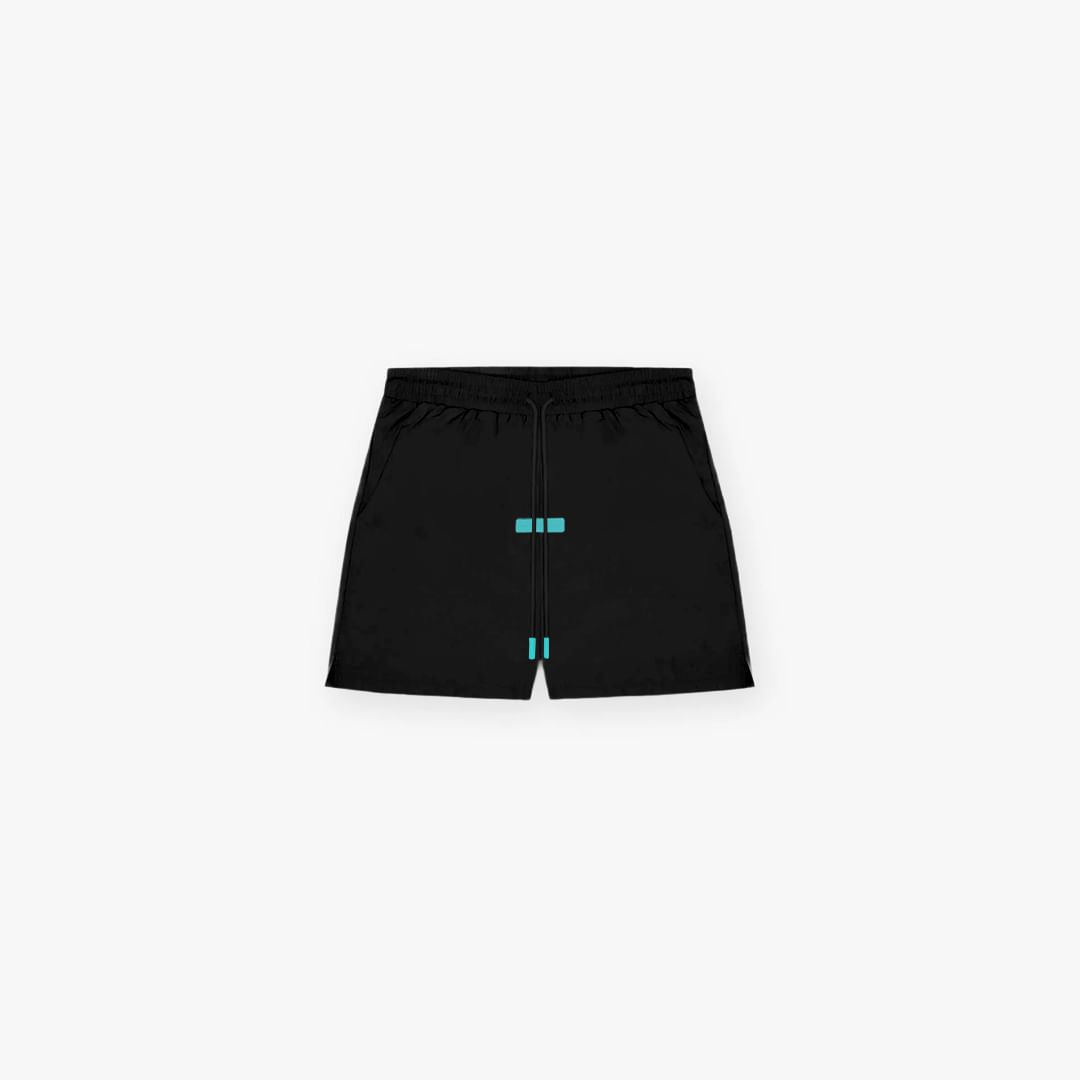 Shorts de Tactel Mith Aesthetics Preto