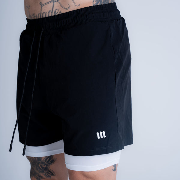 Shorts Tactel com Compressão Mith Nation Preto