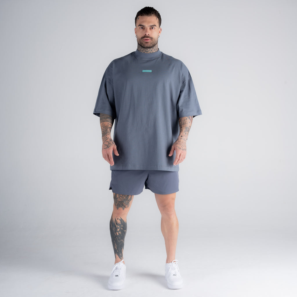 Camiseta Oversized Hazy Mith Aesthetics Cinza