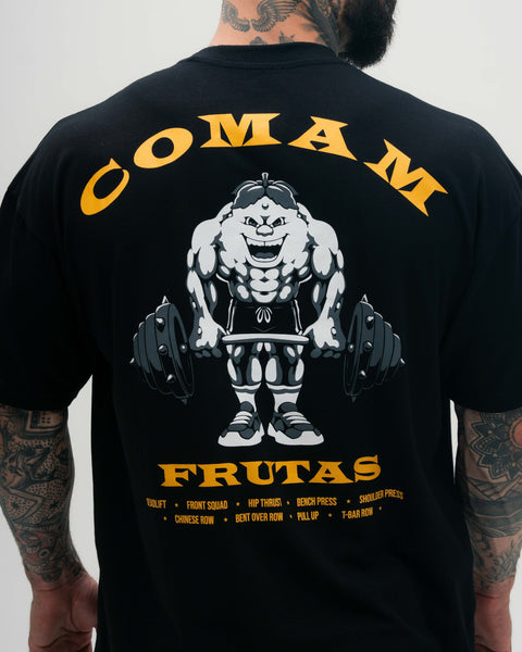 Camiseta Oversized Treino Preto Gold's Gym