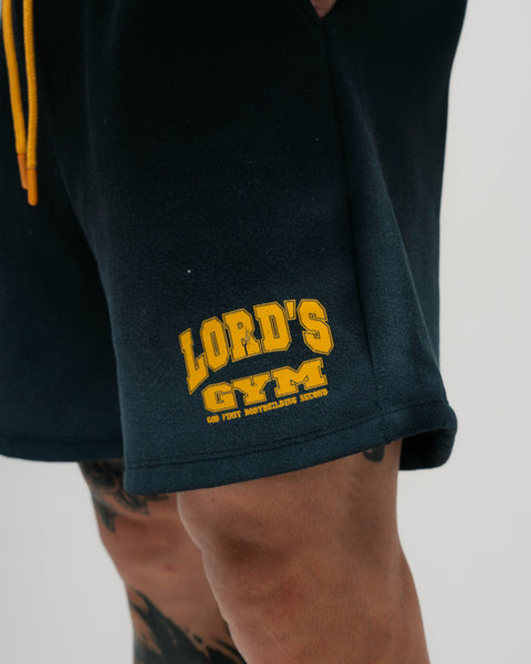 Shorts Curto de Moletinho Estonado Preto Lord's Gym