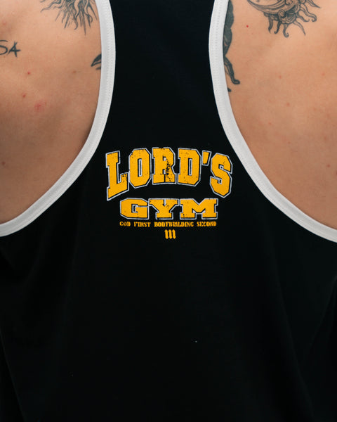 Regata Wide Preto Comam Frutas Lord's Gym