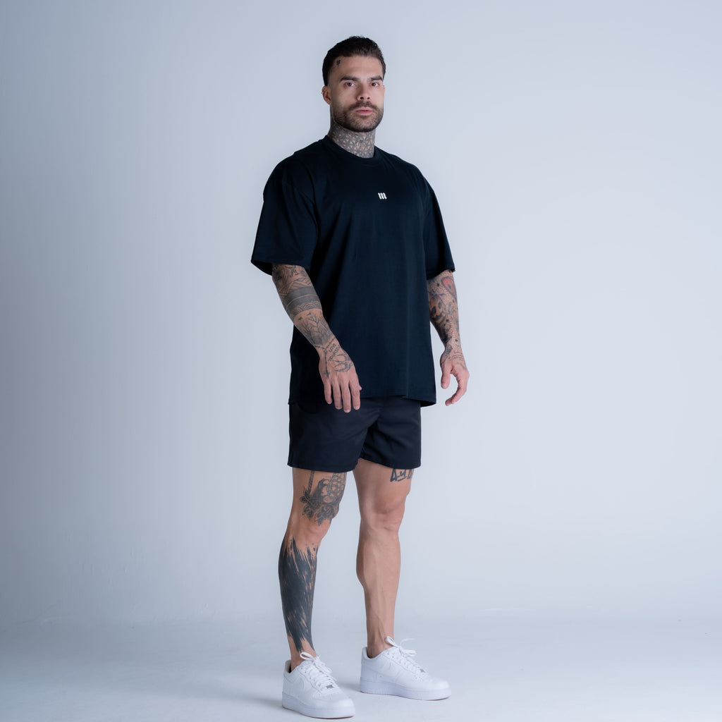 Camiseta Oversized Mith Nation Scribble Preto