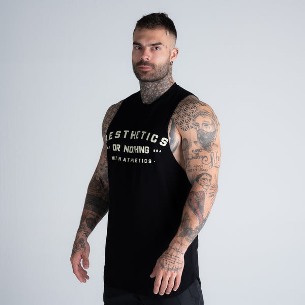 Regata Cut Off Mith Nation Aesthetics or Nothing Preto