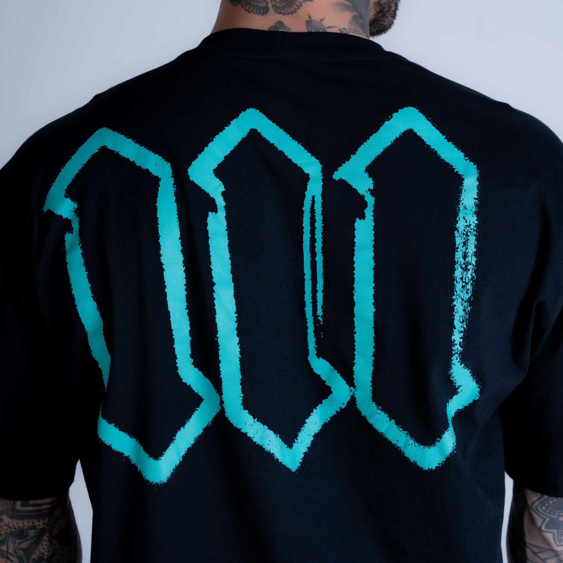 Camiseta Oversized Mith Nation Scribble Preto