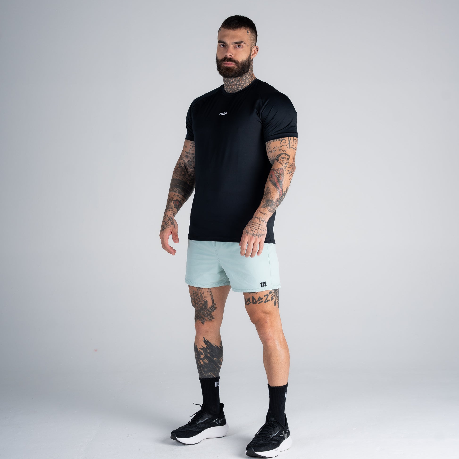 Camiseta Dry Fit Logo Preta