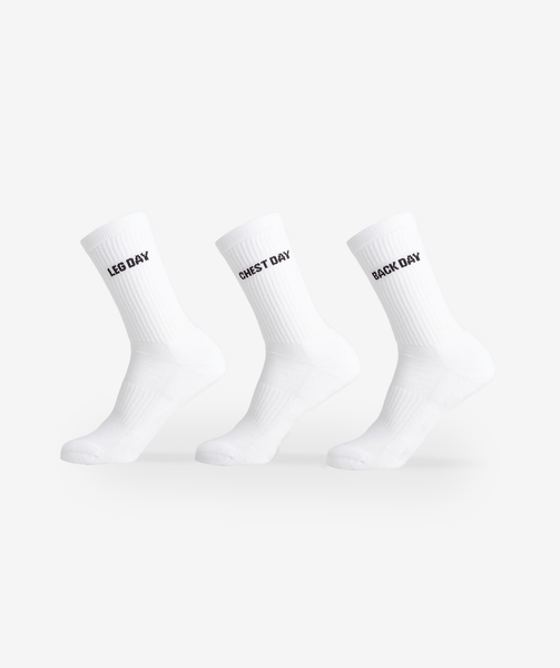 Kit 3 Meias Training Pack Off White