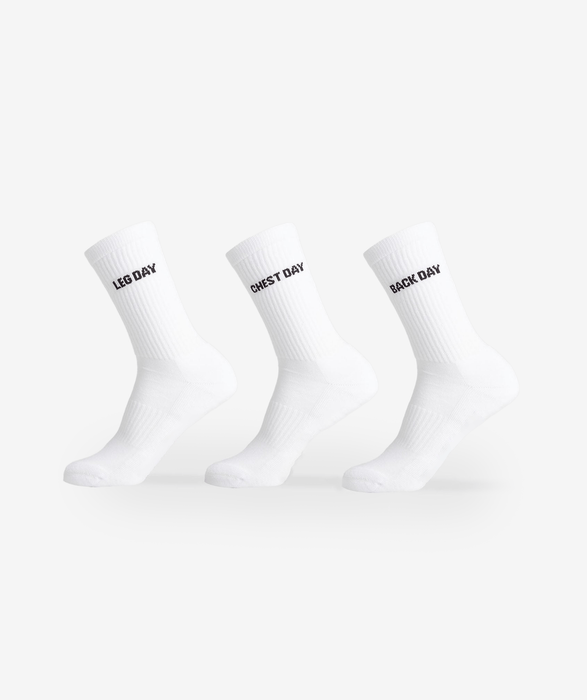 Kit 3 Meias Training Pack Off White