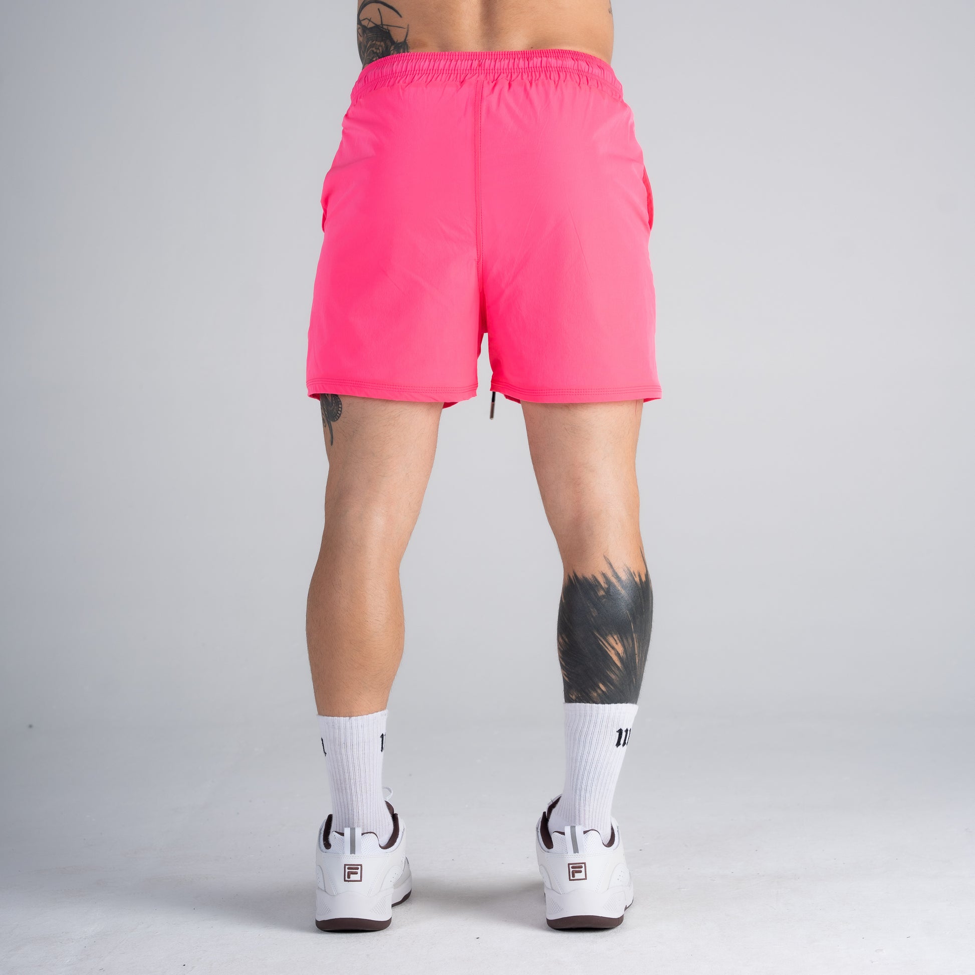 Shorts Curto de Tactel Mith Nation Pink Vibrante