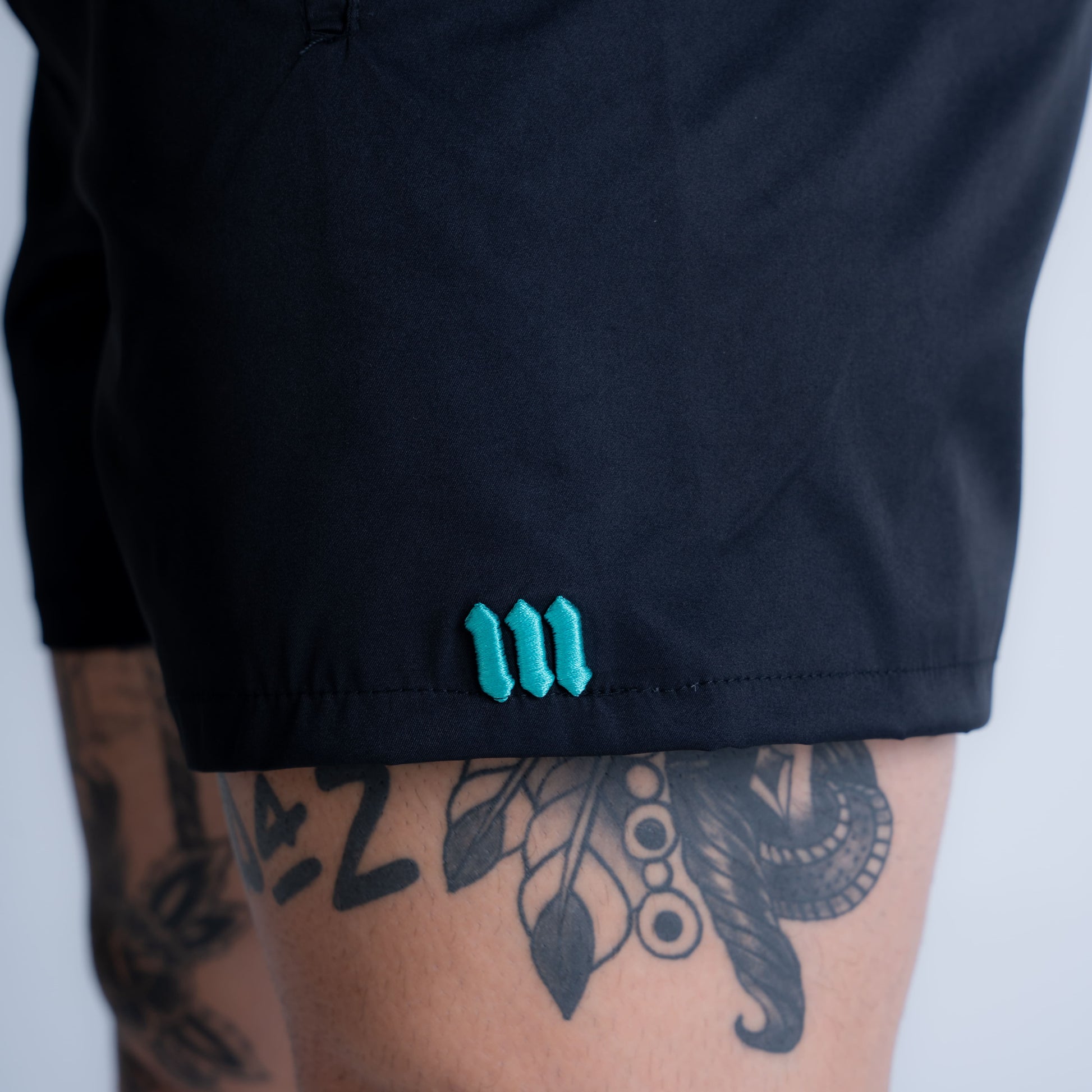 Shorts de Tactel Mith Nation Royal Preto