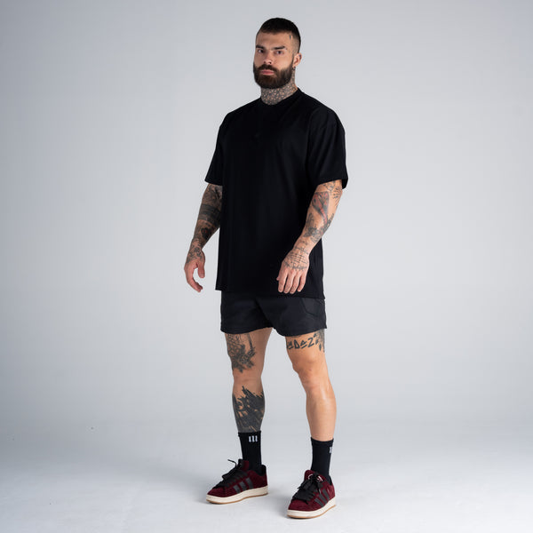 Camiseta Oversized Mith Nation Risc Preto