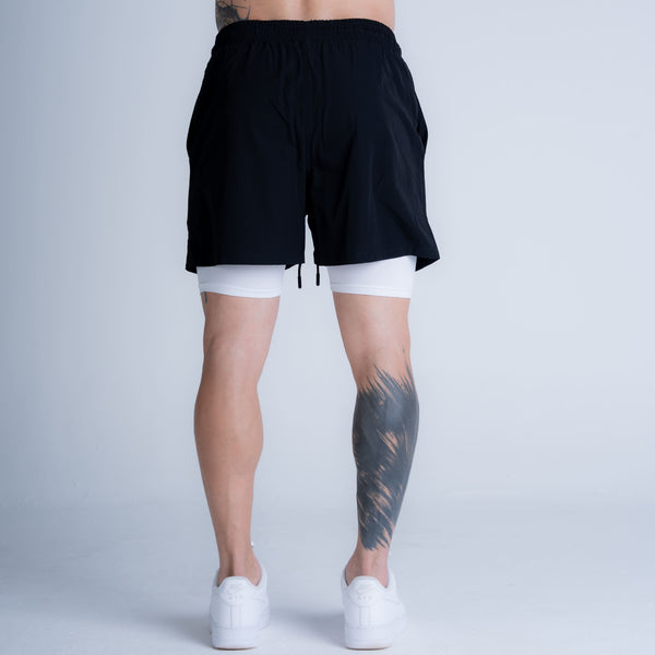 Shorts Tactel com Compressão Mith Nation Preto