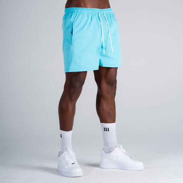 Shorts de Tactel Mith Nation Light Blue