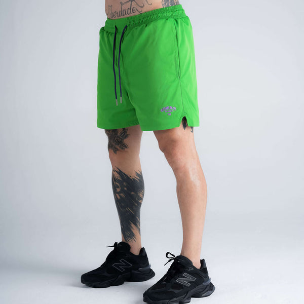 Shorts Curto Tactel Comam Frutas Verde