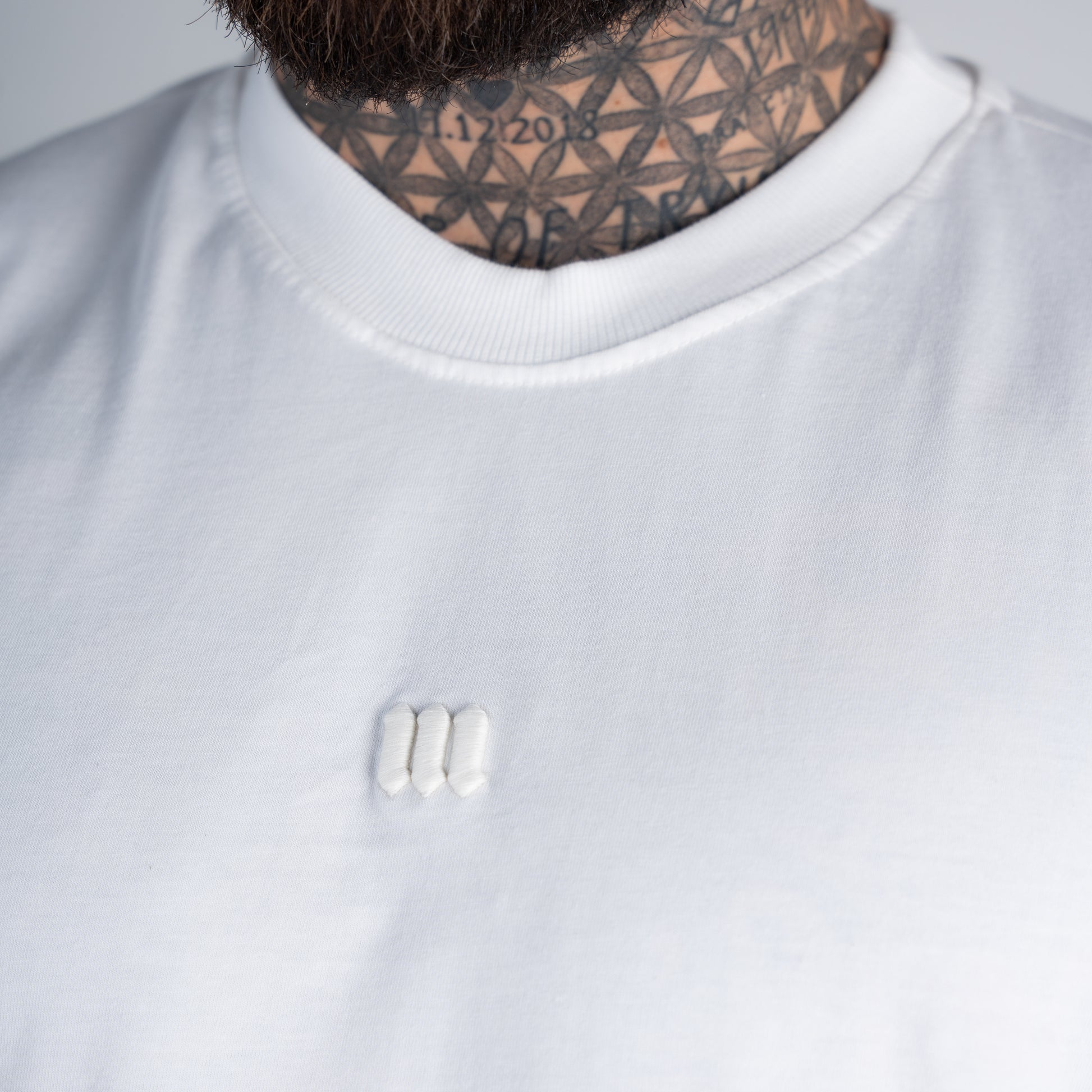 Camiseta Oversized Mith Nation Relief Off White