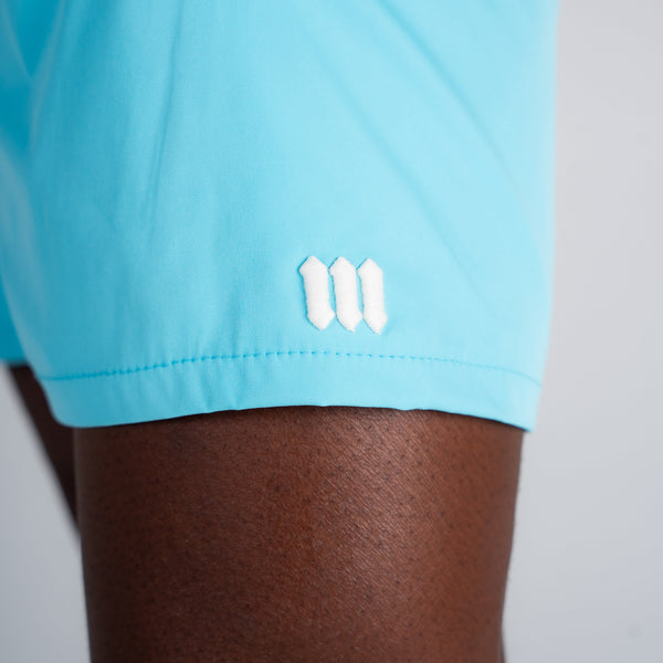 Shorts de Tactel Mith Nation Light Blue
