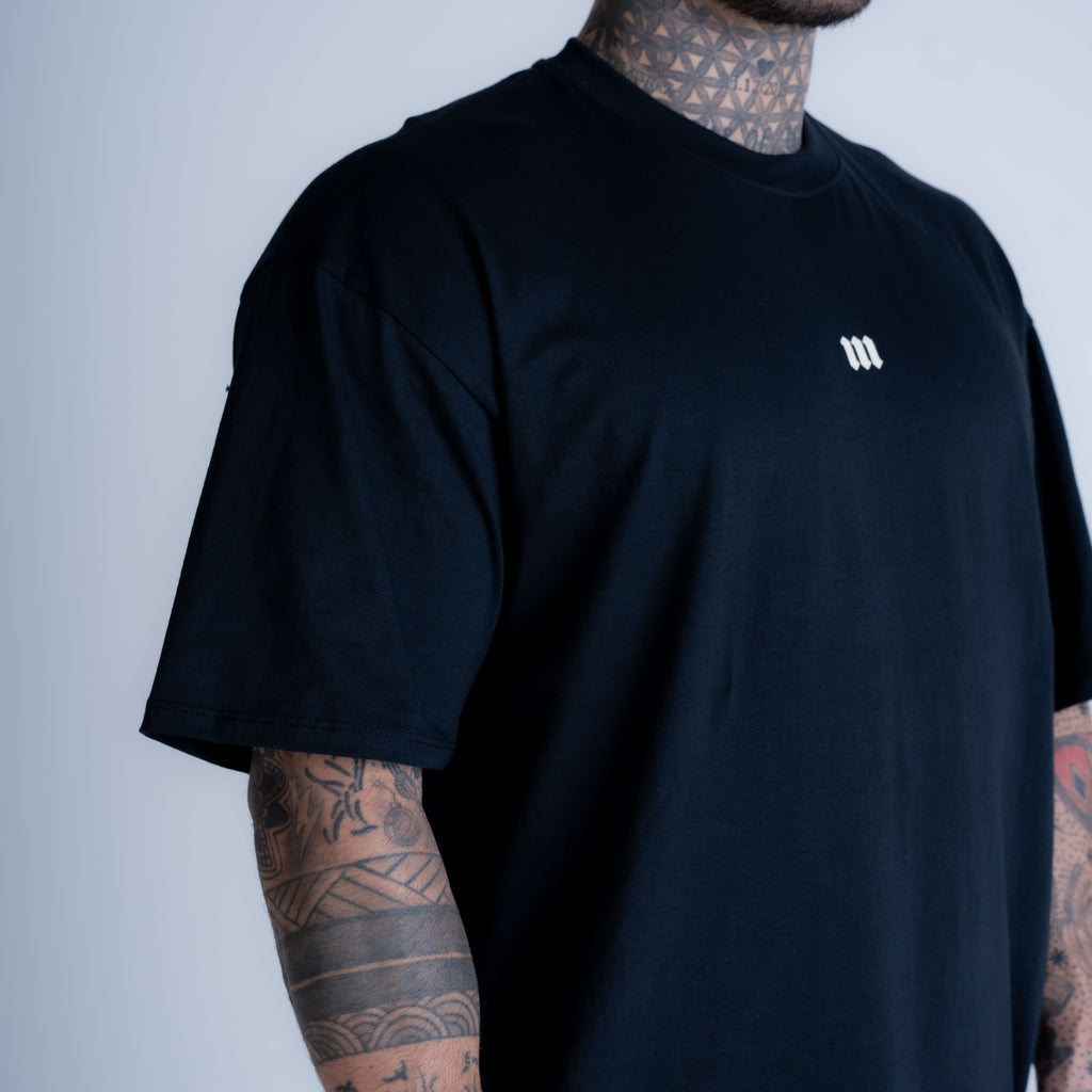 Camiseta Oversized Mith Nation Scribble Preto