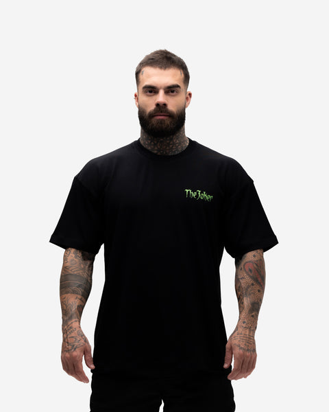Camiseta <strong>Oversized Treino</strong> Mith X Joker Dangerous Preto