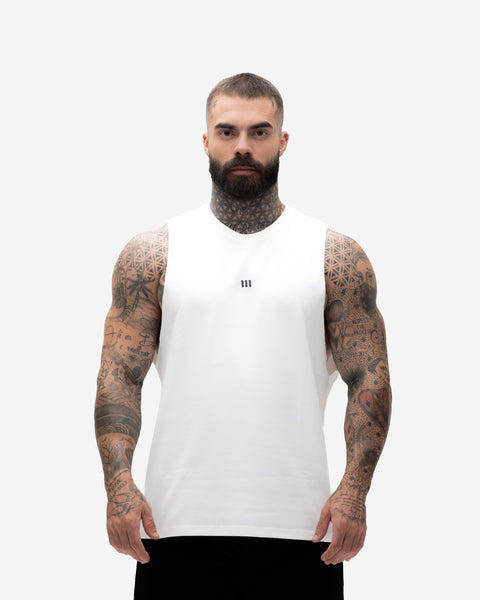 Regata Cut Off Treino Off White Mith Nation Doodle Grid