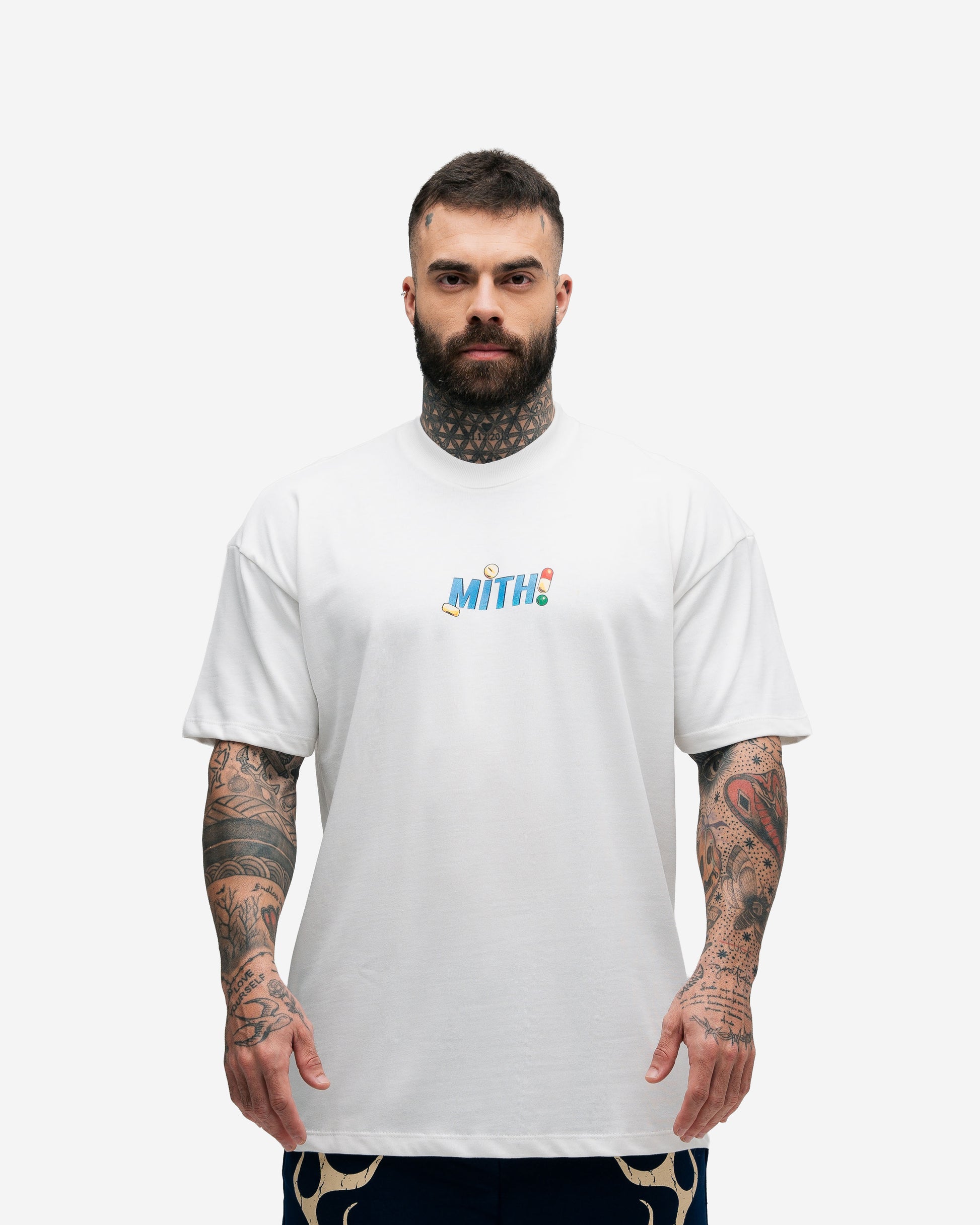 Camiseta Oversized Mith Comam Frutas Kit Off White