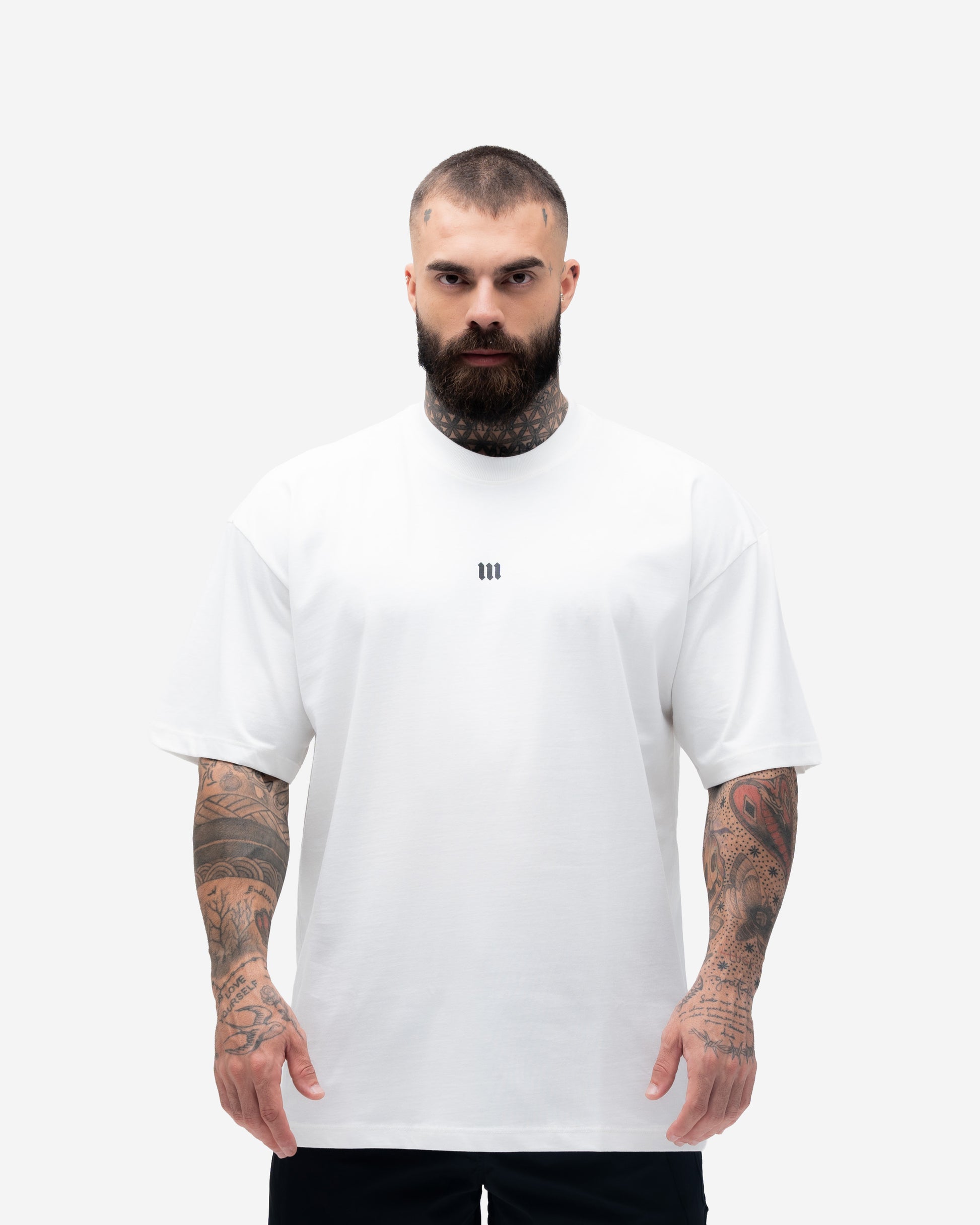 Camiseta Oversized Mith Nation Scribble Off White