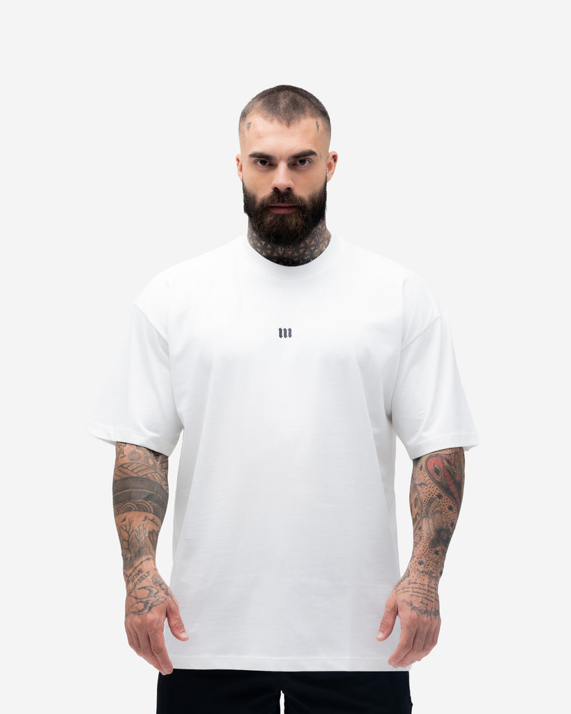 Camiseta Oversized Mith Nation Scribble Off White