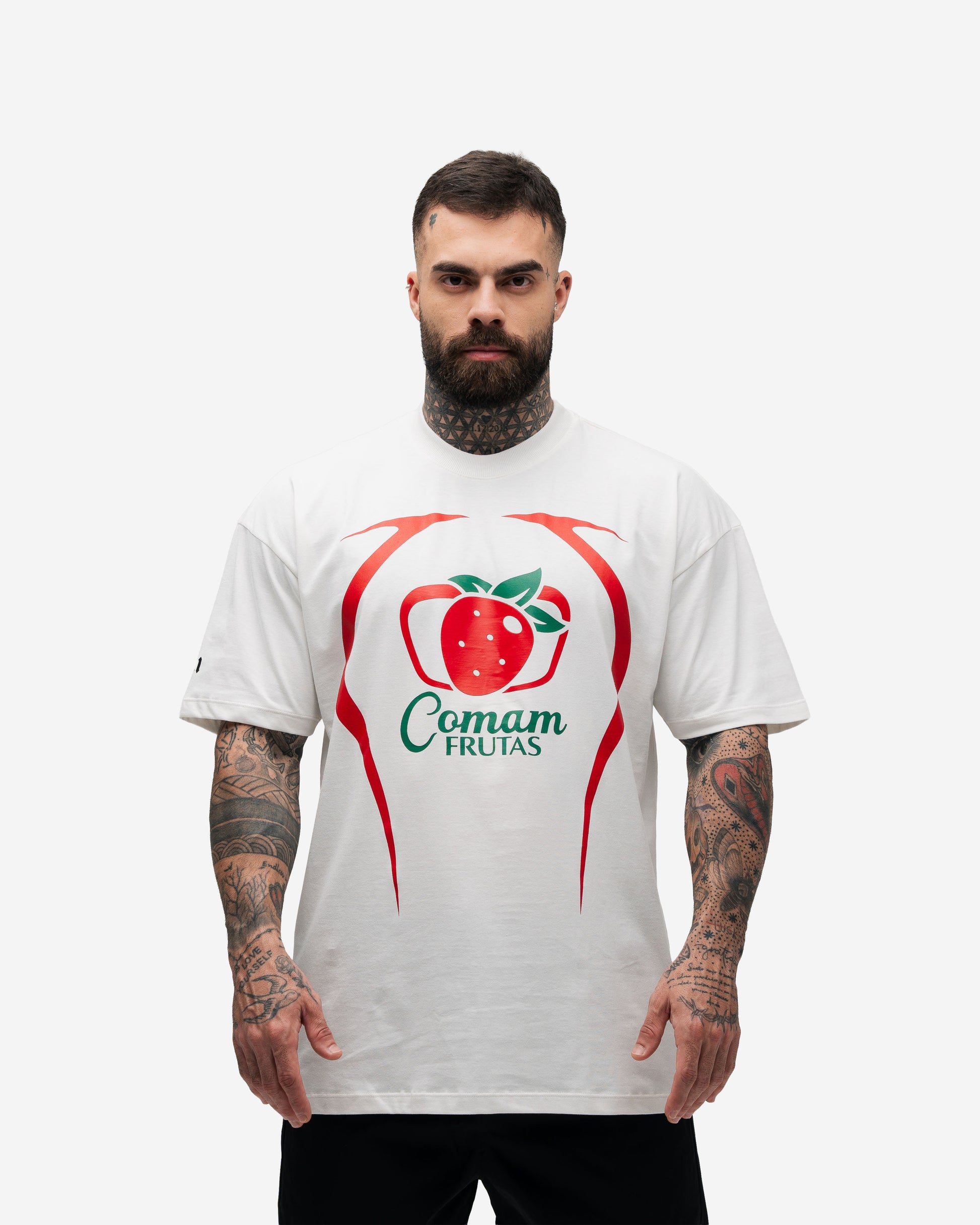 Camiseta Mith Comam Frutas BR Number 10 Off White
