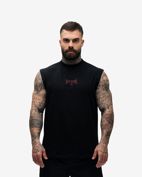 Regata Drop Sholder Slevelles Preto Mith Nation Lifting Club