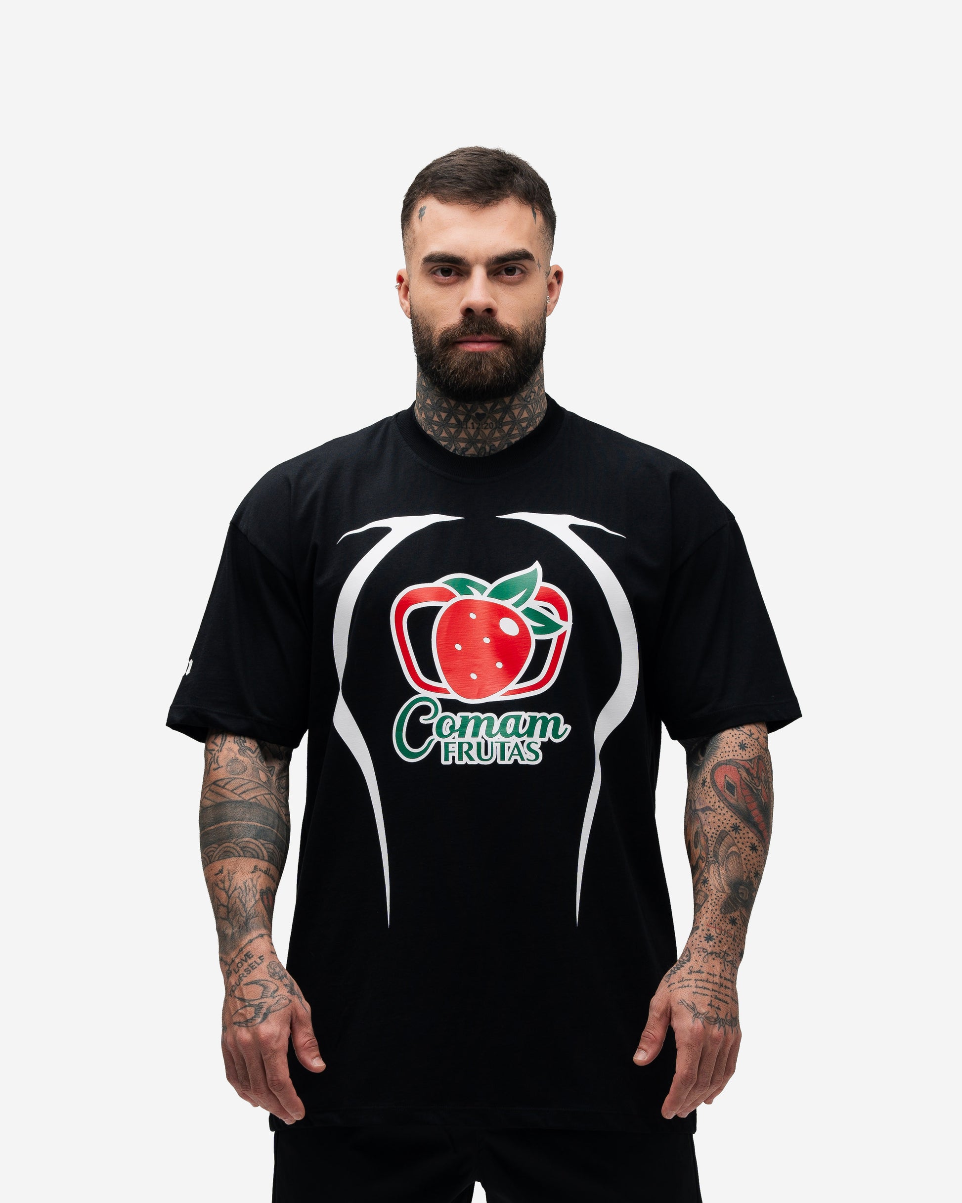 Camiseta Mith Comam Frutas BR Number 10 Preto