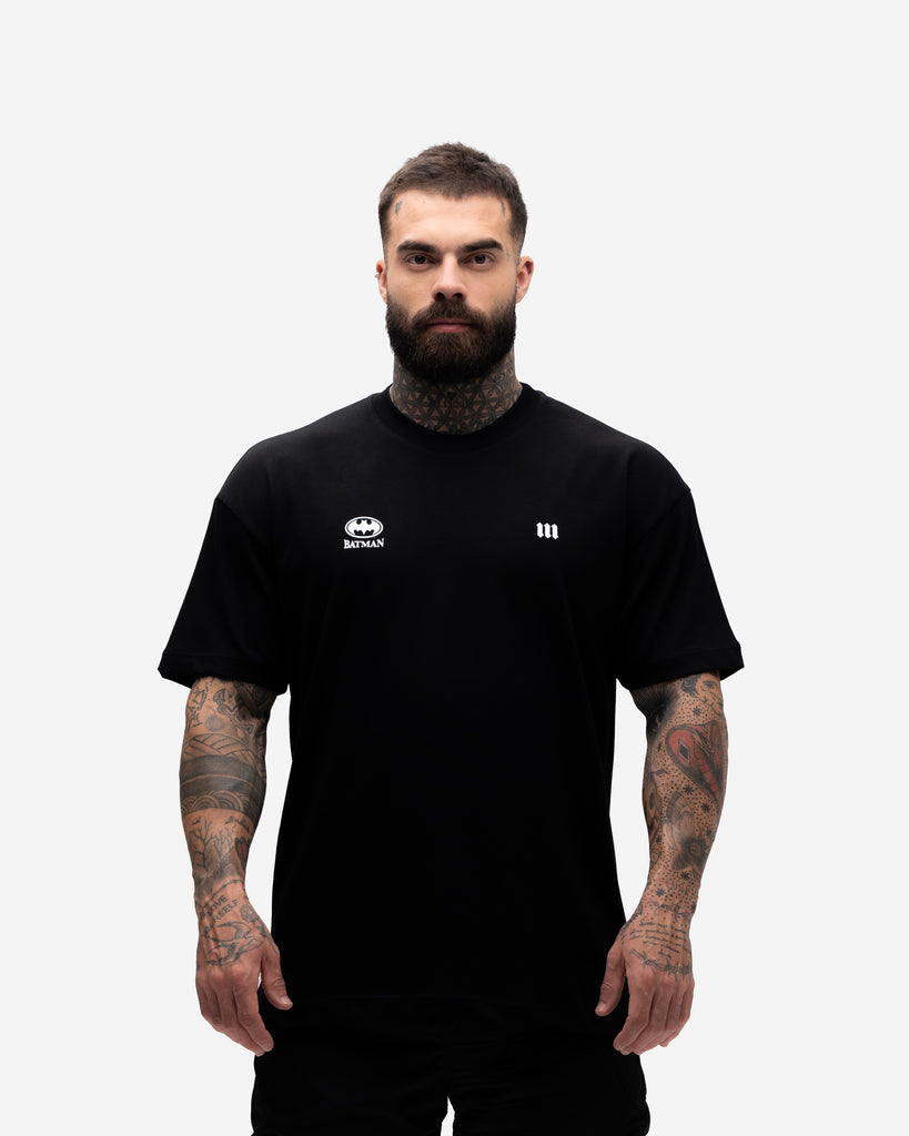 Camiseta <strong>Oversized Heavy </strong>Mith X Batman Defender Preto