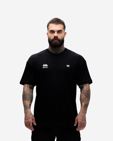 Camiseta <strong>Oversized Heavy </strong>Mith X Batman Defender Preto