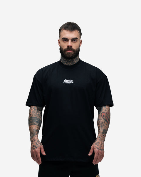 Camiseta Oversized Mith Street Fighter Guile Preto