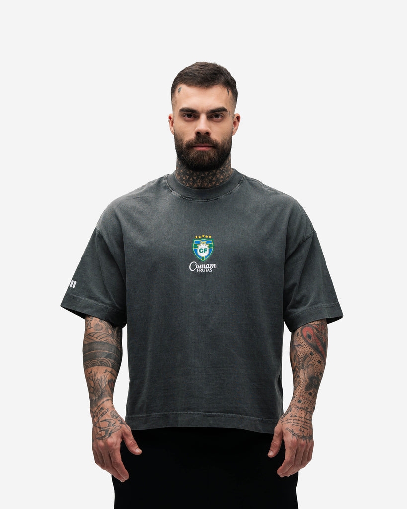 Camiseta Box Estonada Mith Comam Frutas Guaraná Preto