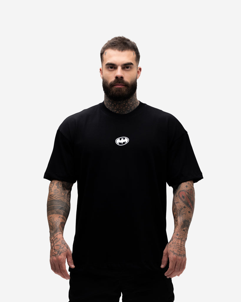 Camiseta<strong> Oversized Heavy</strong> Mith X Batman Iron Preto