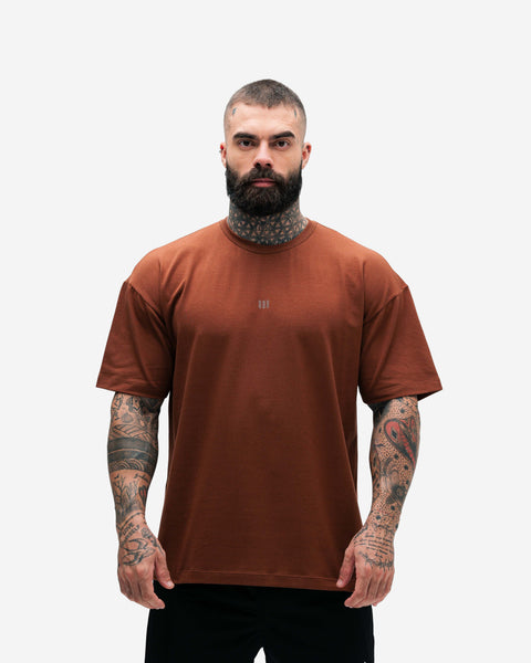 Camiseta Oversized Treino Marrom  Mith Nation Doodle