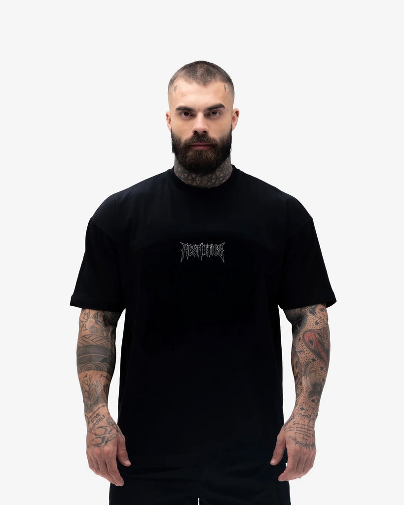 Camiseta <strong>Oversized Treino</strong> Mith Sandow Preto