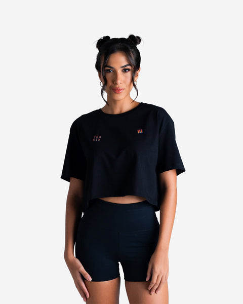 Cropped Feminino Mith Street Fighter You Win Preto