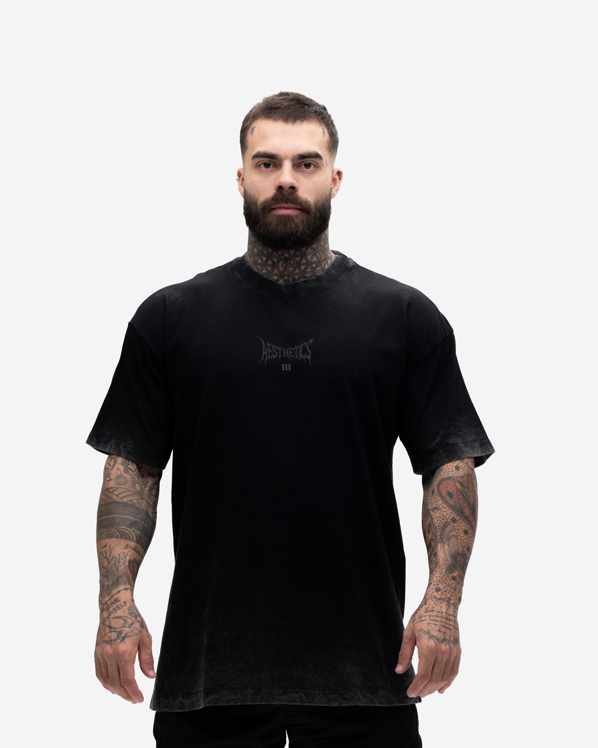 Camiseta Oversized Premium Estonada Mith Nation Asthfrvr Preto
