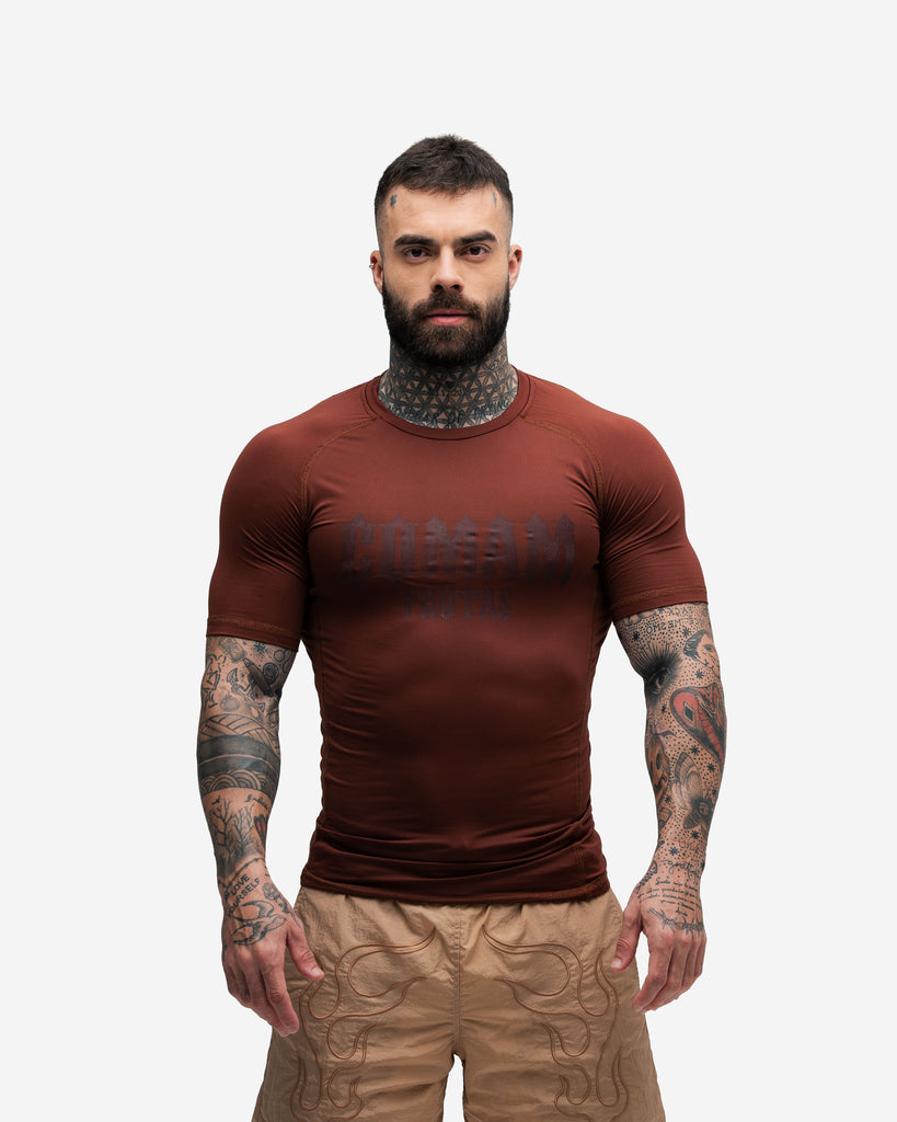 RashGuard Comam Frutas Flames Marrom