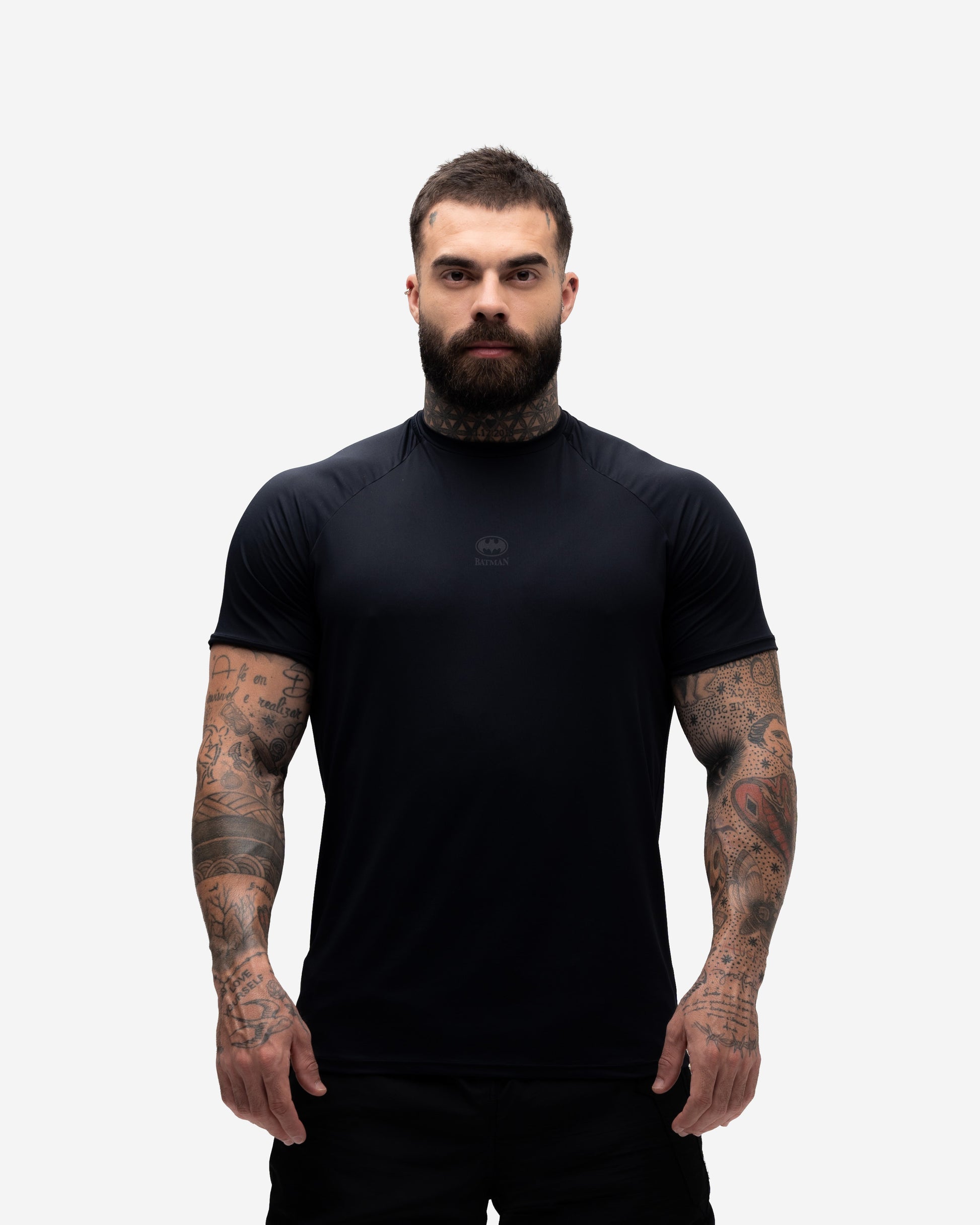 Camiseta <strong>Dry Compressão</strong> Mith X Batman Insignia Preto