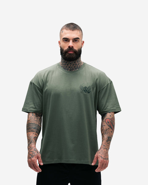 Camiseta Oversized Treino Verde Mith Nation Aesthetics Forever
