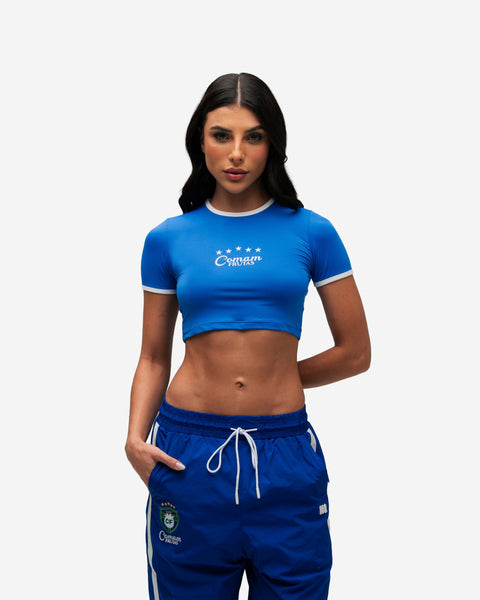 Cropped Mith Comam Frutas Brasileiras Do It Better Azul