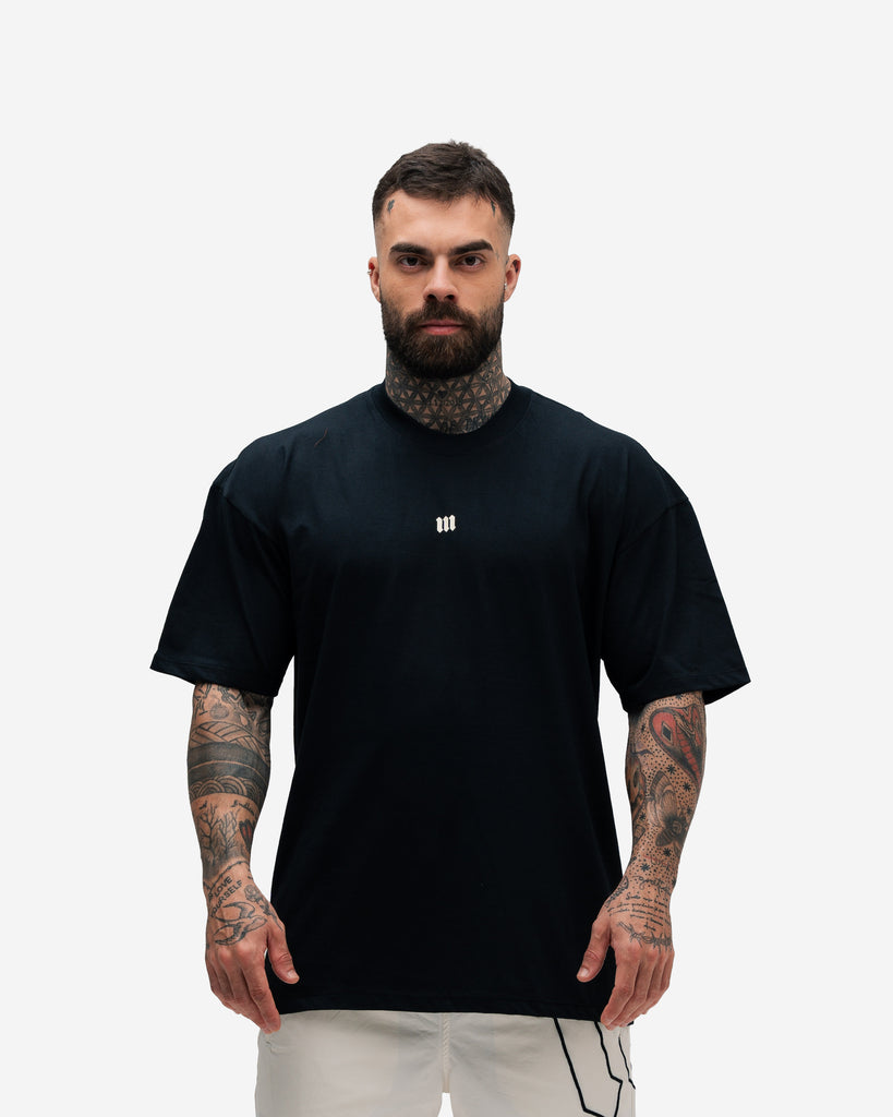 Camiseta Oversized Mith Nation White Training Club Preto