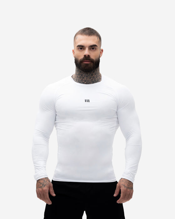 Camisa <strong>Manga Longa Compressão </strong> Branca Mith Nation Icon