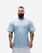 Camiseta Oversized Heavy Azul Mith Nation Logo