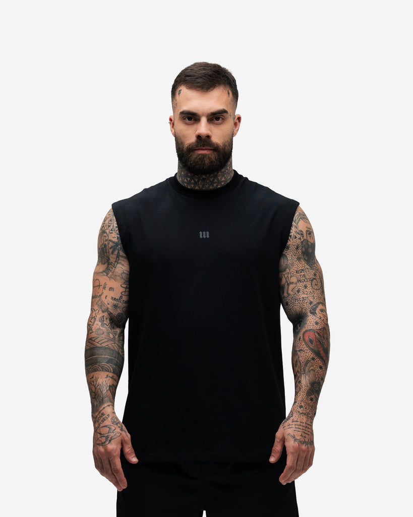Regata Drop Shoulder Sleveless Doodle Mith Nation Preto