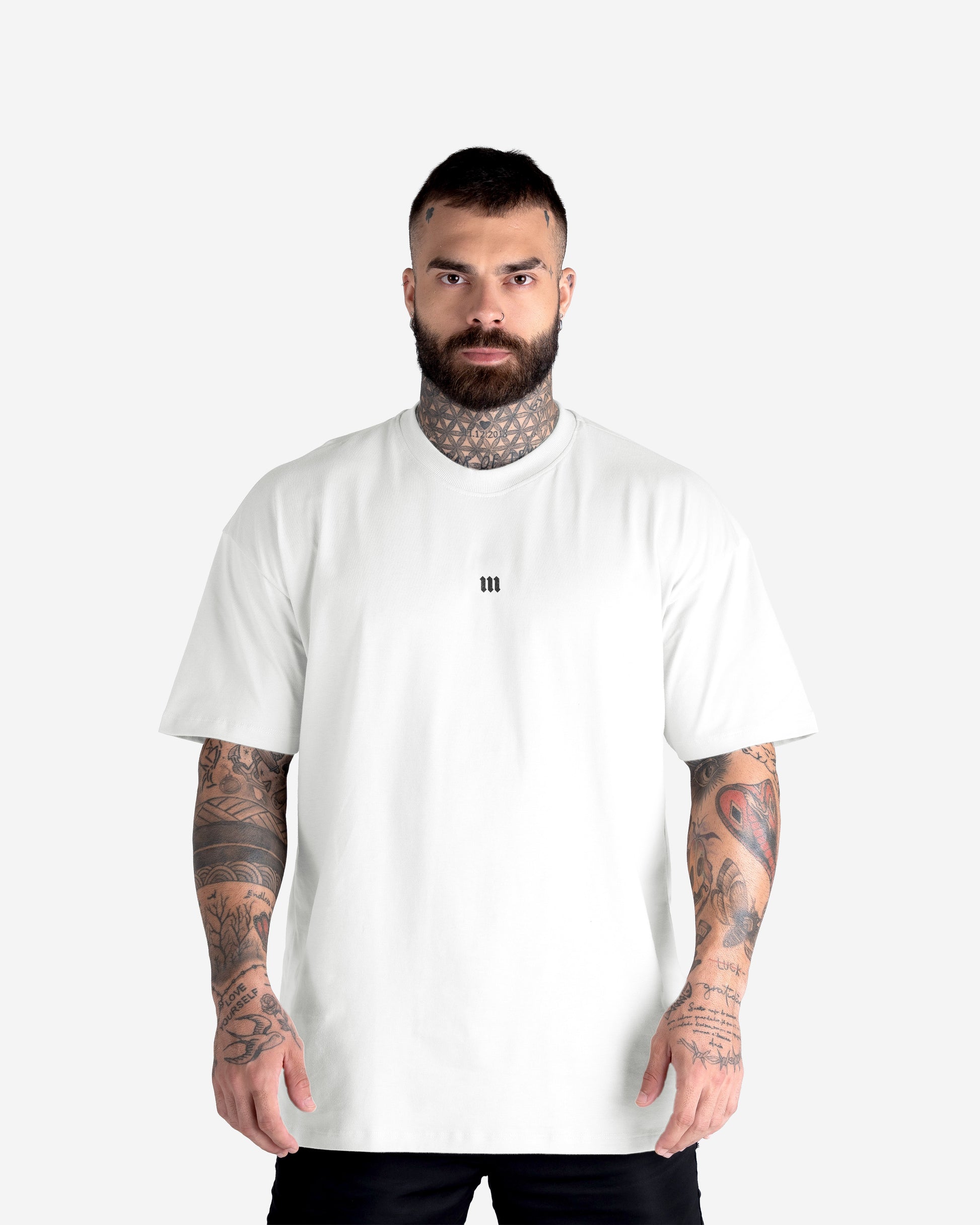 Camiseta Oversized Treino Off White Mith Nation Doodle Grid