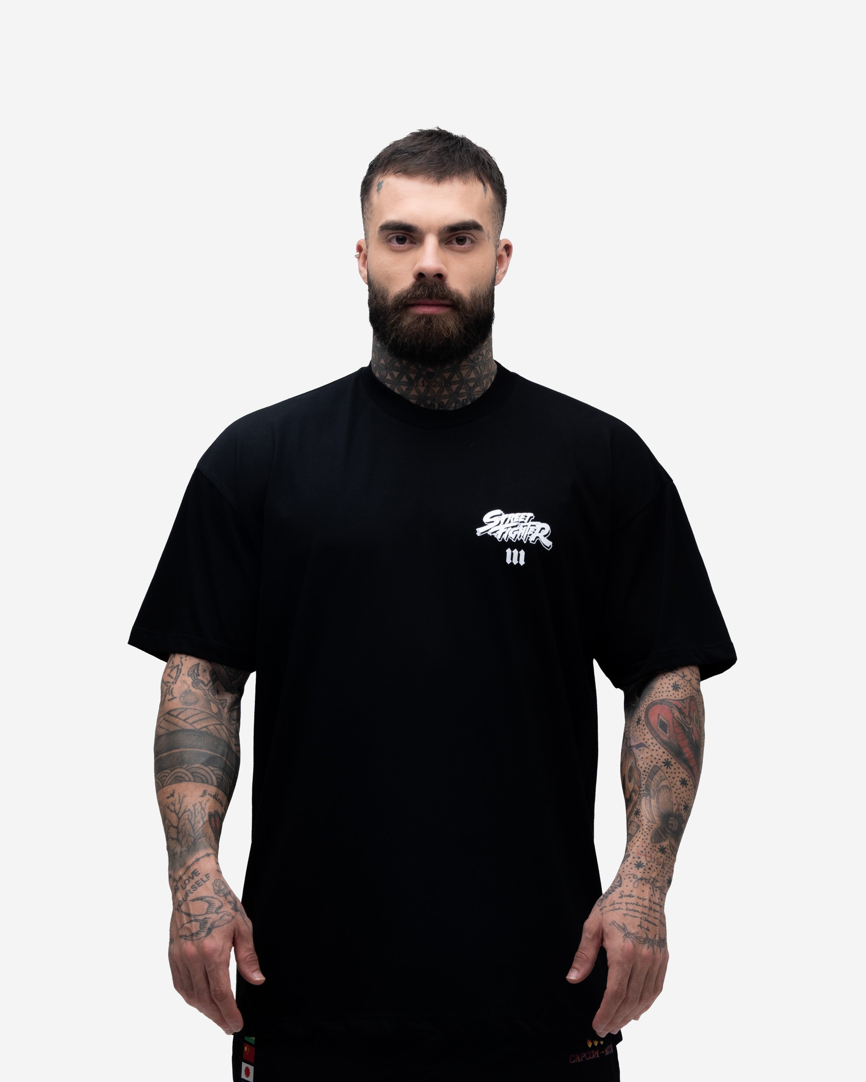 Camiseta Oversized Street Fighter Ken Fight Preto – Mith