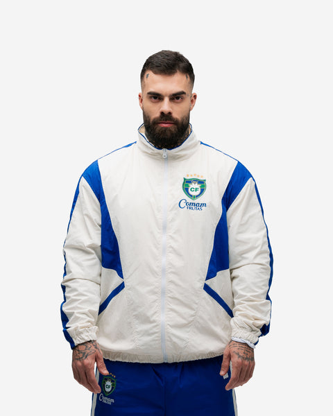 Jaqueta Corta Vento Tactel Mith Comam Frutas BR Off White